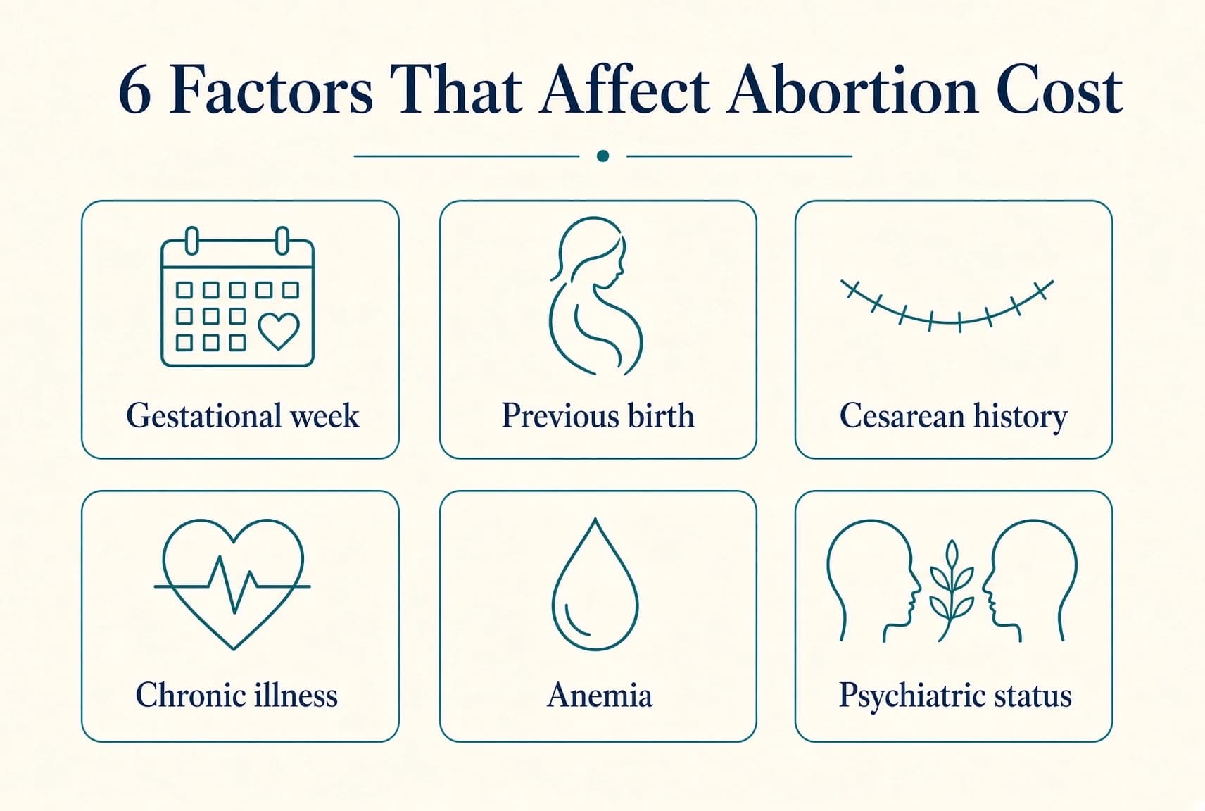 6 Factors That Affect Abortion Cost — Infographic