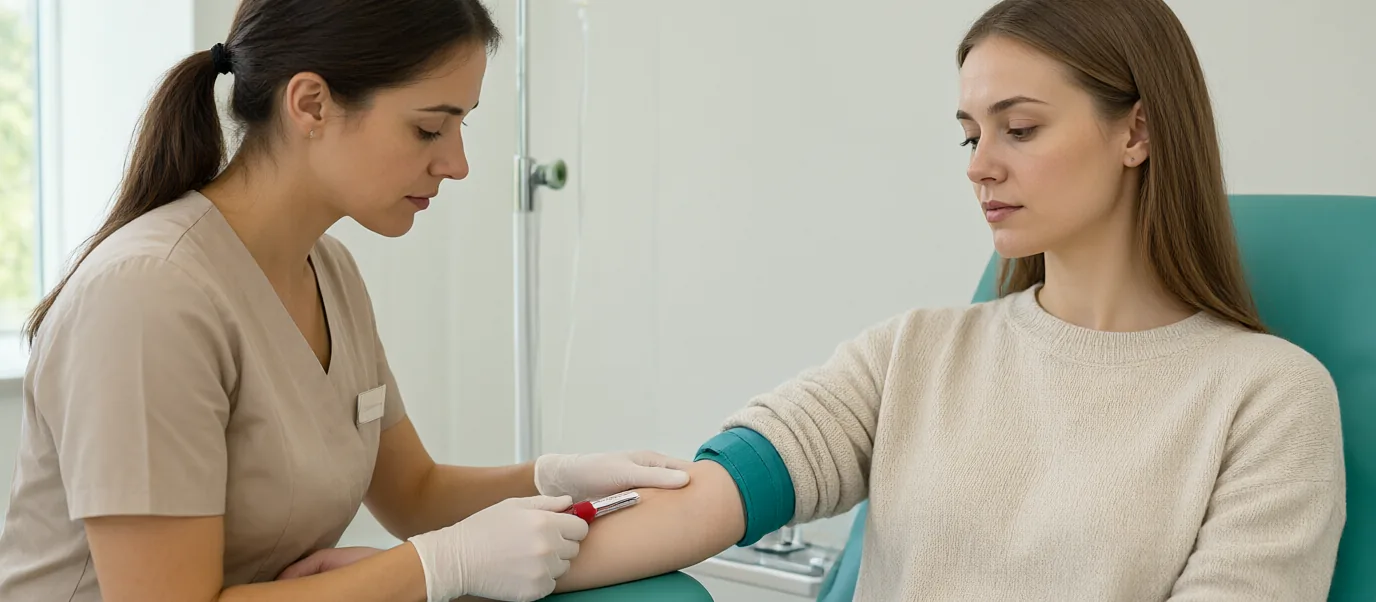 فحص فيروس نقص المناعة البشرية (HIV): عينة دم فحص فيروس نقص المناعة البشرية (HIV): عينة دم