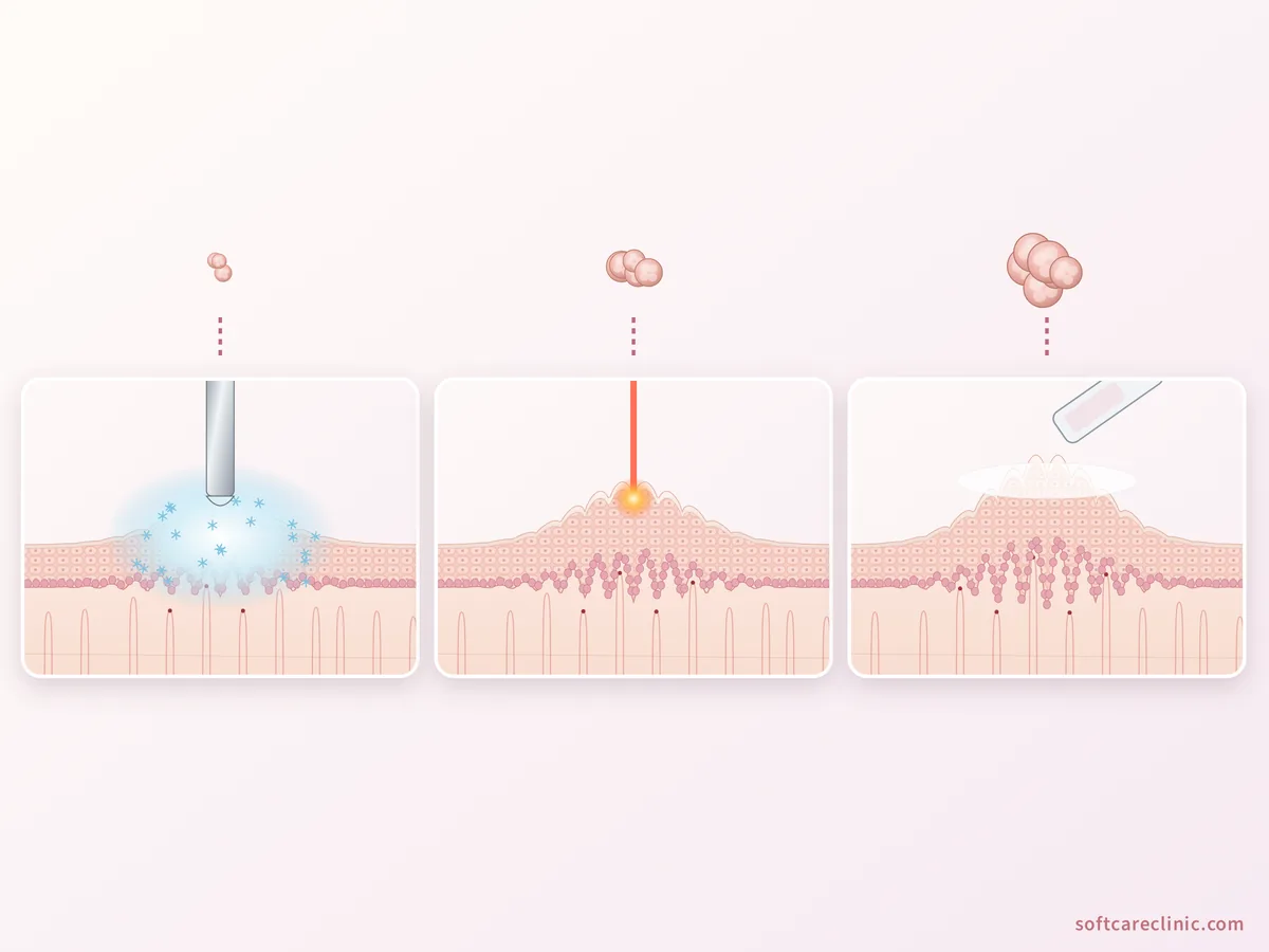 Opzioni di trattamento delle verruche genitali
